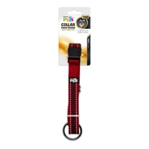 FANCY PETS - Collar Reflejante Rojo Para Perro Med